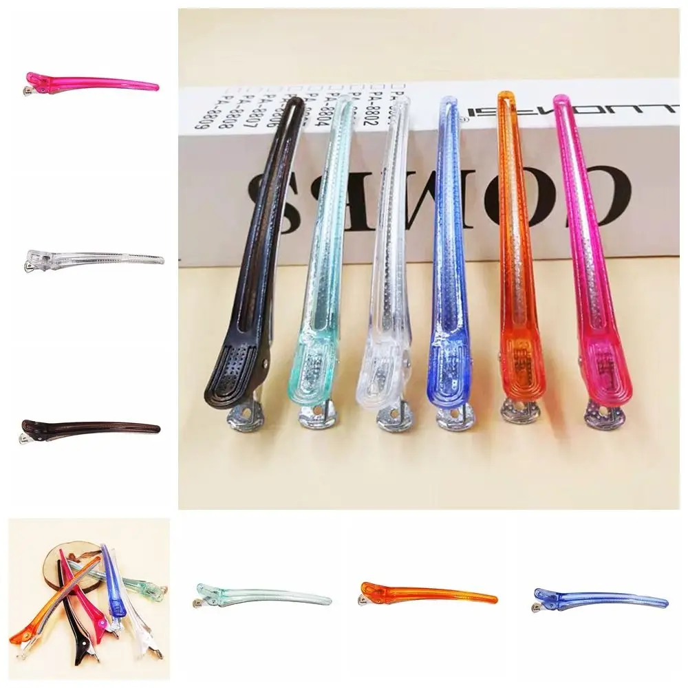 5pcs/set DIY Long Salon Styling Hairpin Pink Blue Fixed Hair Pin No Crease Hair Clip Home