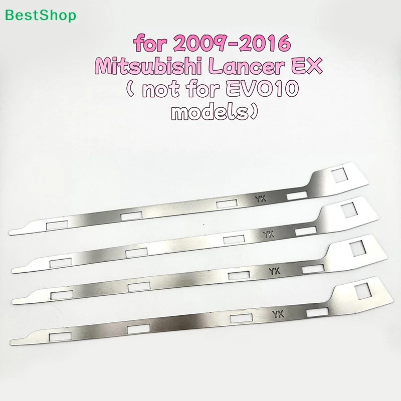★2Pcs Front Bumper Repair Metal Plate Buckle Broken Opening Rotten Buckle Repairer Bracket For Lancer EX 2009-2016