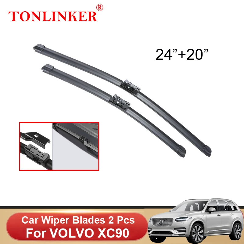 

TONLINKER Car Wiper Blades For VOLVO XC90 II 2015-2019 2020 2021 Car Accessories Front Windscreen Wiper Blade Brushes Cutter