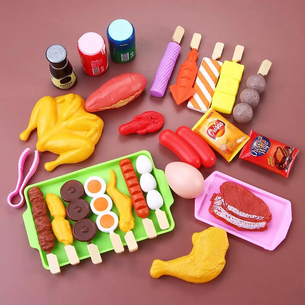 Kochgeschirr Simulieren BBQ Spielzeug Set Küche Spielzeug Modell Handwerk Simulation Grill Spielzeug Pretend Spielen Rolle Spielen Küche Kinder Spielzeug