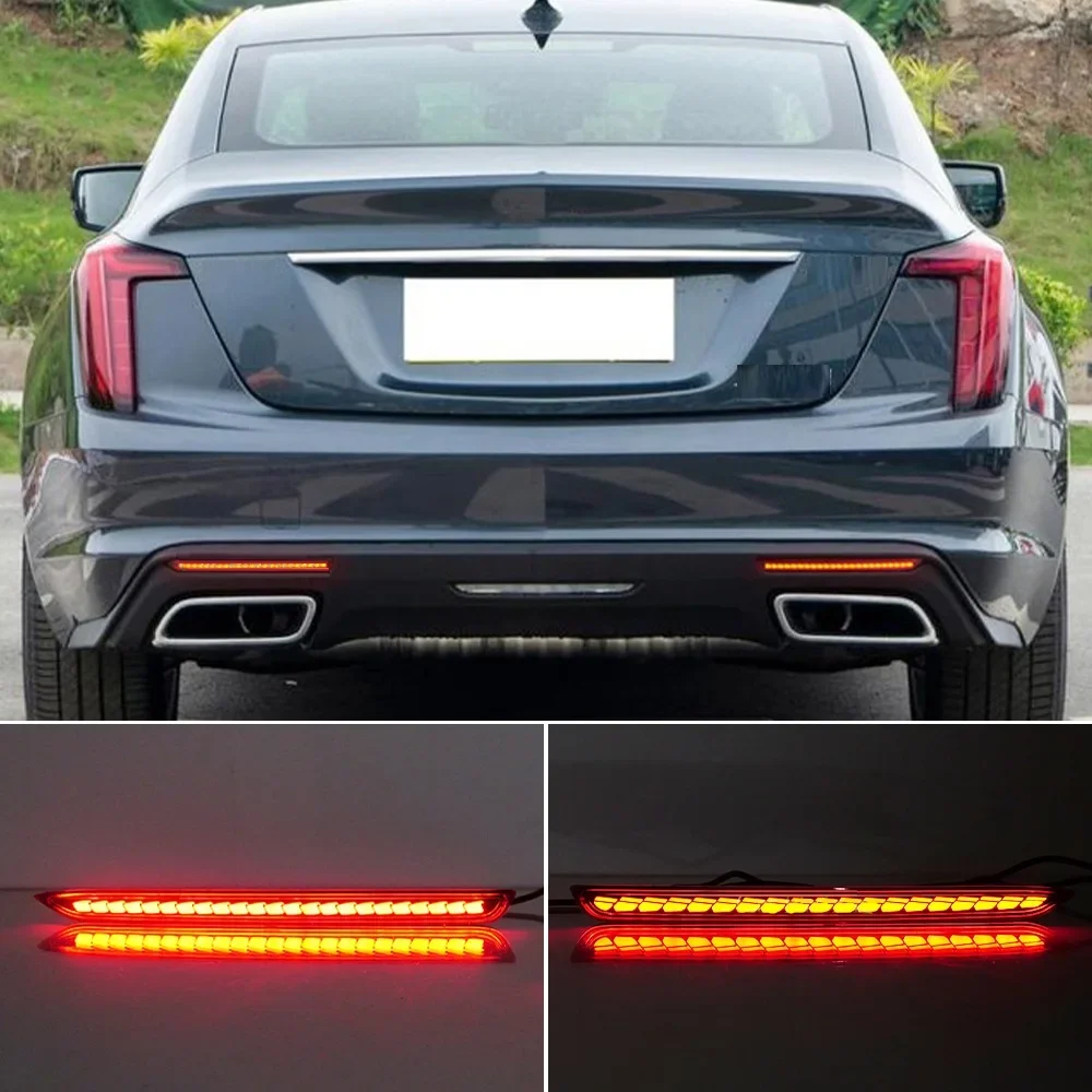 

LED Rear Bumper Stop Tail Light Foglight Turn Signal Light for Cadillac CT5 2020 2021 2022 2023