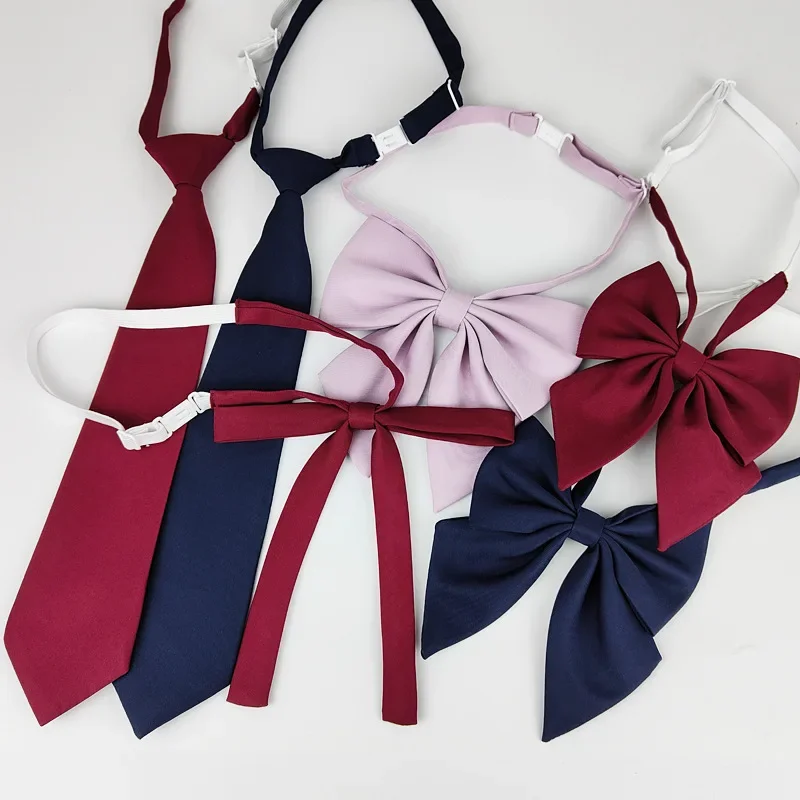 

School Uniform Women Bowtie Ribbon Led Rope New Necktie Handmade Womans Clothing Shirt Butterfly Bow Tie for Women