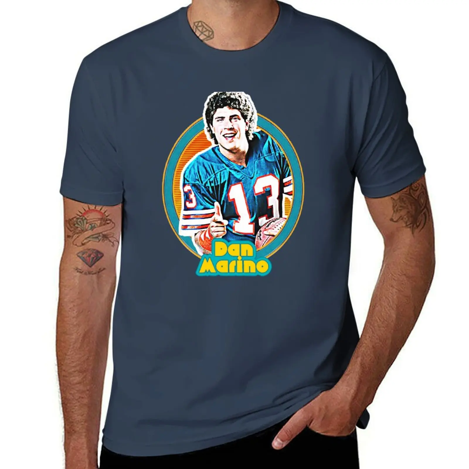 

80s Marino Retro Dan Football T-Shirt Modern Style Print T-Shirt