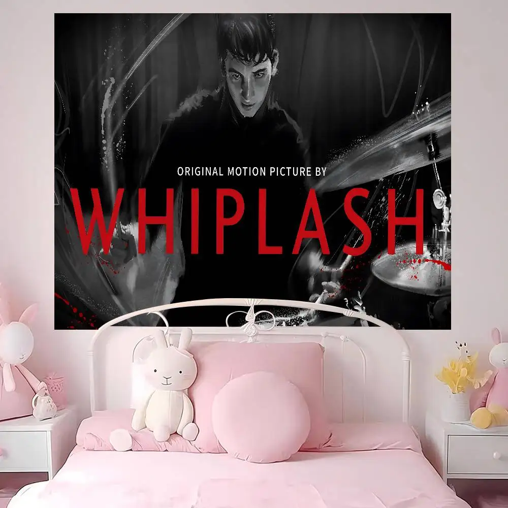 Drama Movie W-Whiplash Cartoon Tapestry Art Science Fiction Room Home Decor Wall Hanging Sheets