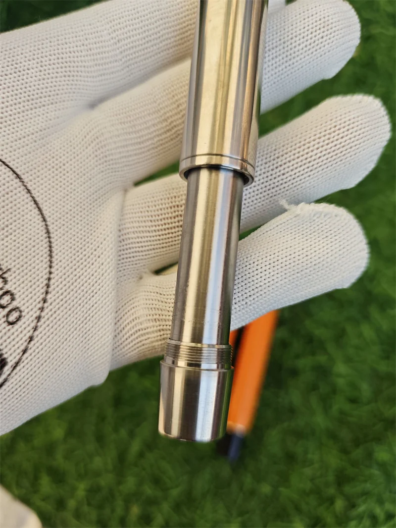 Titanium Alloy Homemade Piston Ink Pocket Tofu Fountain Pen Metal Jinhao NO.8 Nib Business Writing Smooth Office Gift