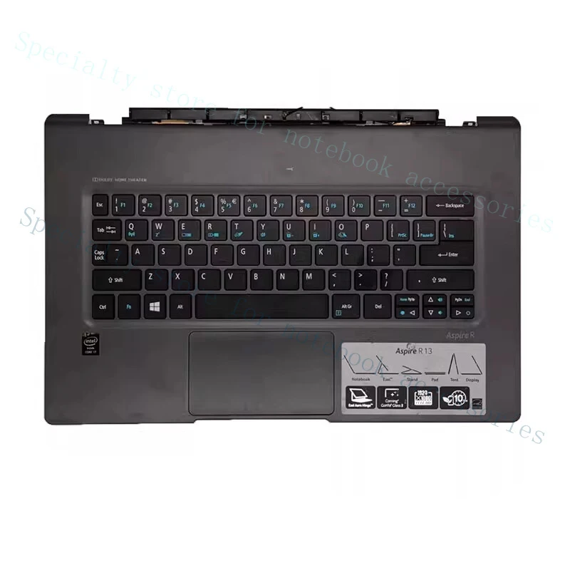 Reposamanos A+ con Teclado Retroiluminado en Español y Touchpad para Acer Aspire R13 R7-371 R7-371T