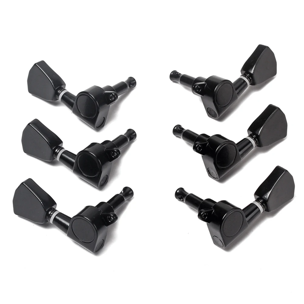 

3 L3R Black Guitar Knob Acoustic Machine Heads Tuning Keys Parts Tuner Pegs Gear Machines
