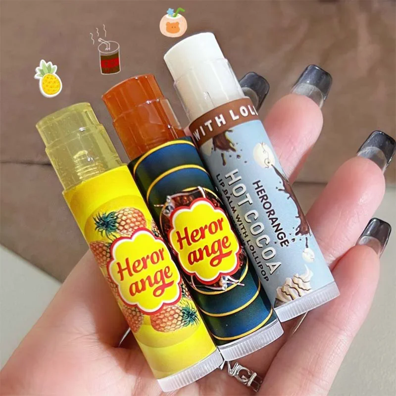 Anti-Cracking Lip Balm Natural Long Lasting Moisturizing Lipstick Base Cute Fruit Flavor Nourish Lips Skin Care Makeup Cosmetics image 3