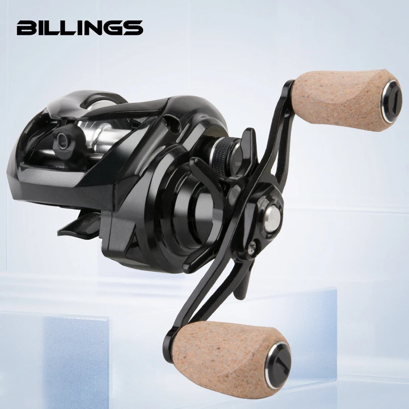 BILLINGS Baitcasting Reel 7.3:1 Gear Ratio Max Drag 8KG with Metal Spool Baitcaster Fishing Reels for Freshwater Saltwater