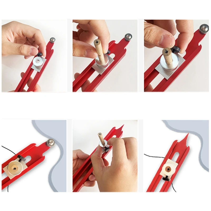Profile Scribing Ruler Contour Gauge For Skirting Scribe Measuring Shape Gauge Joinery Woodworking Tool, Easy To Use Durable
