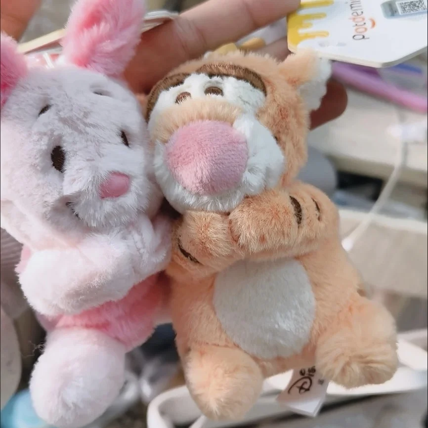 New Disney Stitch Plush Toy Pendant cute cartoon Zootopia Nick Wilde Plush Doll Pendant Student backpack ornament girl's gift