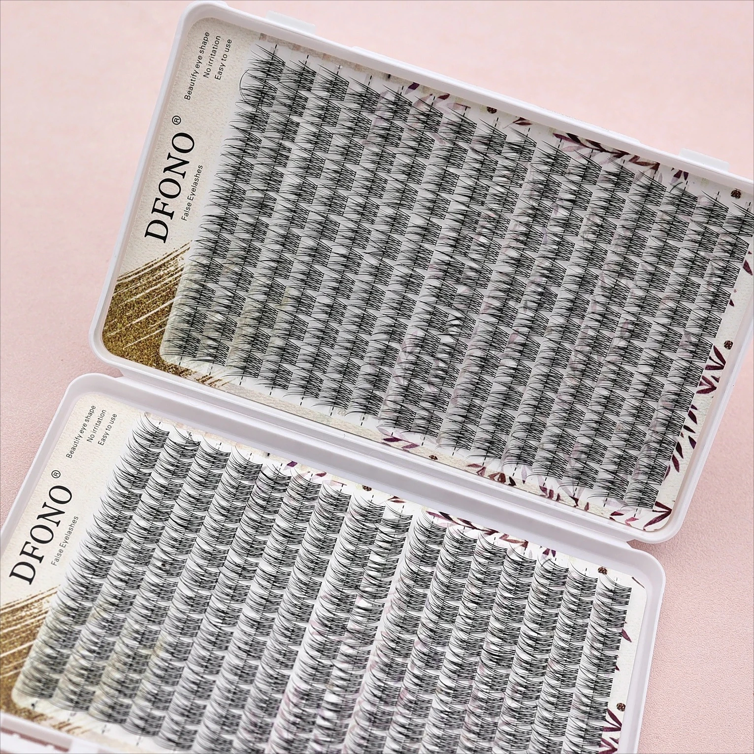 Zachte en lichtgewicht vissenstaart enkele clusterwimpers, 10-12 millimeter - perfect voor dagelijkse make-up en wimperverlenging