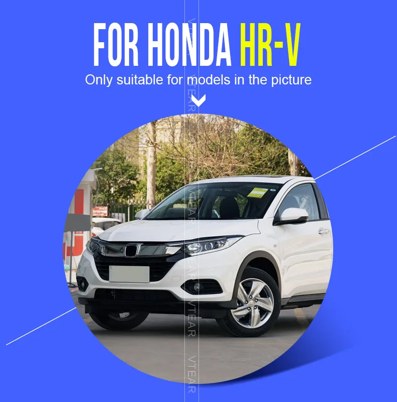 Vtear Auto Zentrale Steuerung Taste Trim Für Honda HRV HR-V 2015-2021 Parkplatz Bremse Schalter Abdeckung Innen Pailletten Aufkleber zubehör – Detail 1