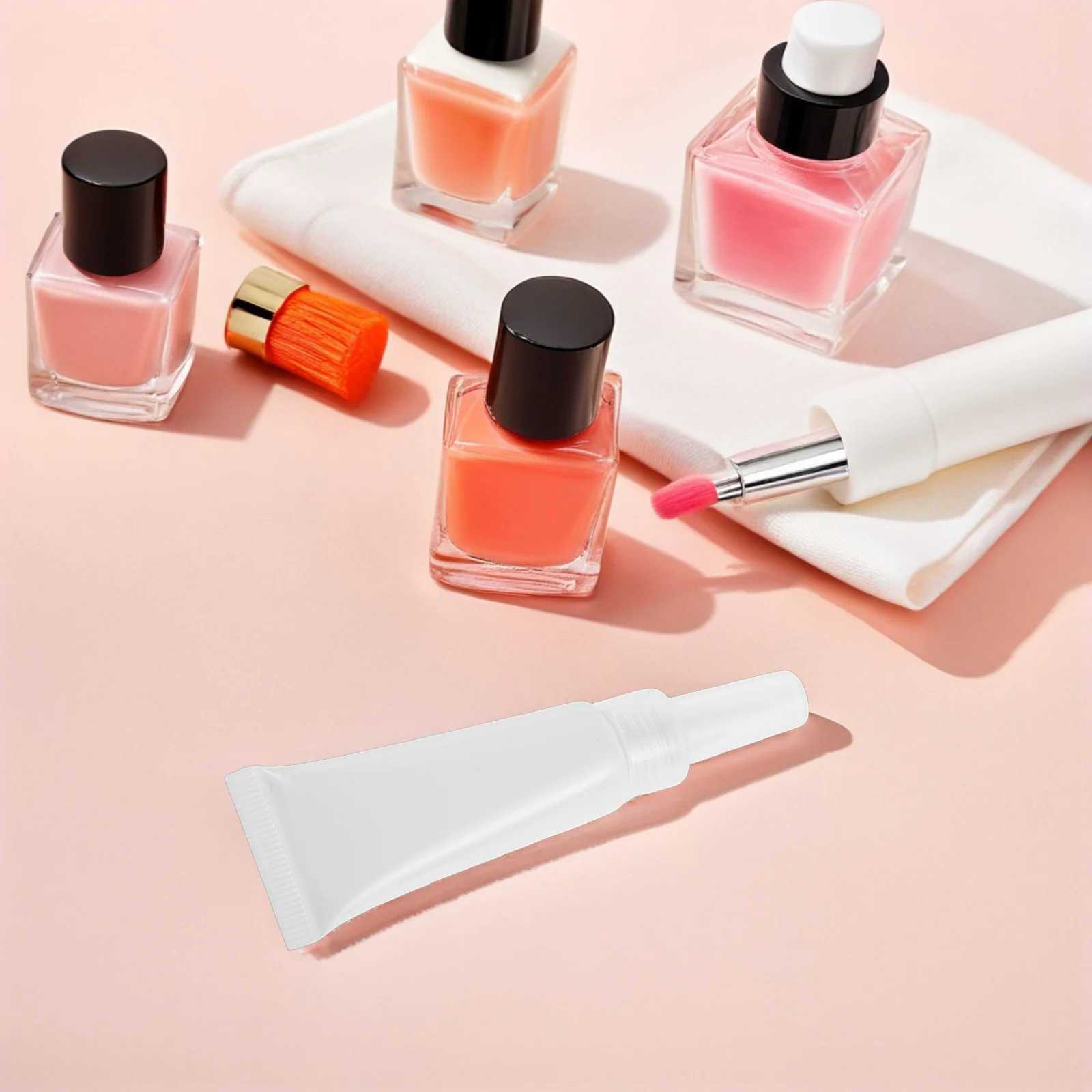 

Packaging Makeup Bag Organizer Portable Travel Case with 12 Slots Adjustable Compartments for Women Pink