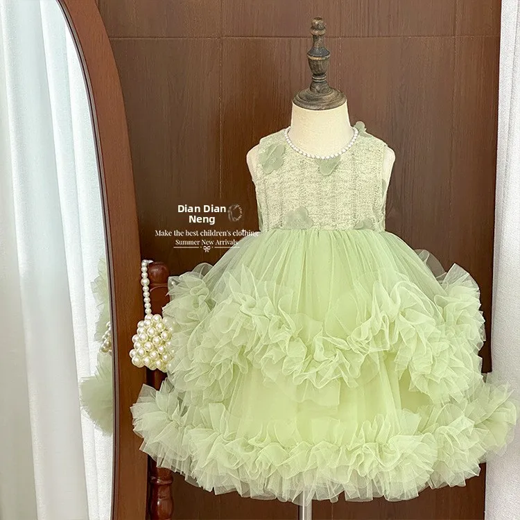 princess-skirt-children's-dress-lace-photography-birthday-girl's-summer-puffy-princess-dress-kids-fashionable-dress