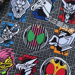Anime Kamen Rider LOGO Embroidered Velcro Patch Den-O Enchantōki O Hikiki Badge Outdoor Backpack Patch