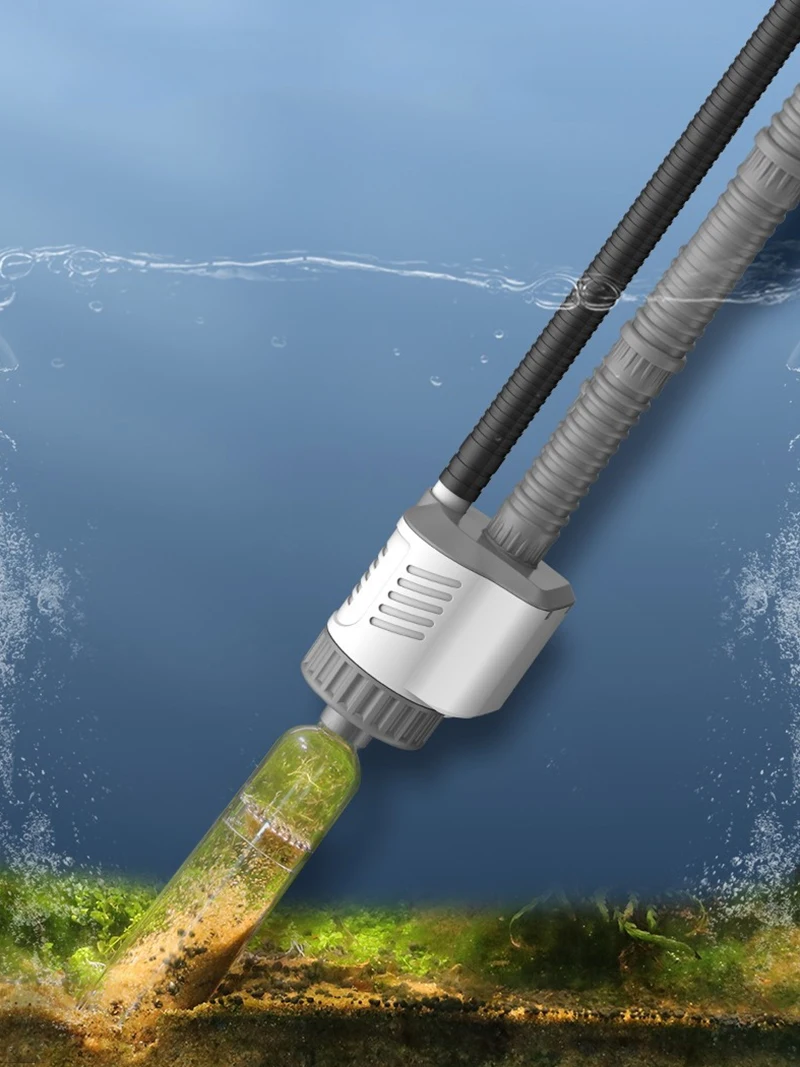 AliExpress TUNFAN Aquarium Water Change Pump Electric Fish Tank Cleaning Tool Vacuum Water Changer Gravel Cleaner Siphon Filter Pump  30W 220v