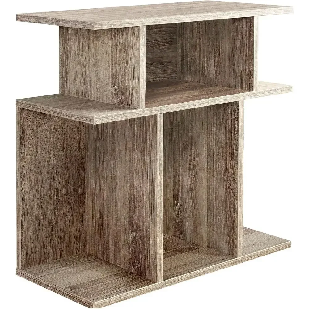 

Taupe Reclaimed Wood Accent Table, 24 Inches Tall