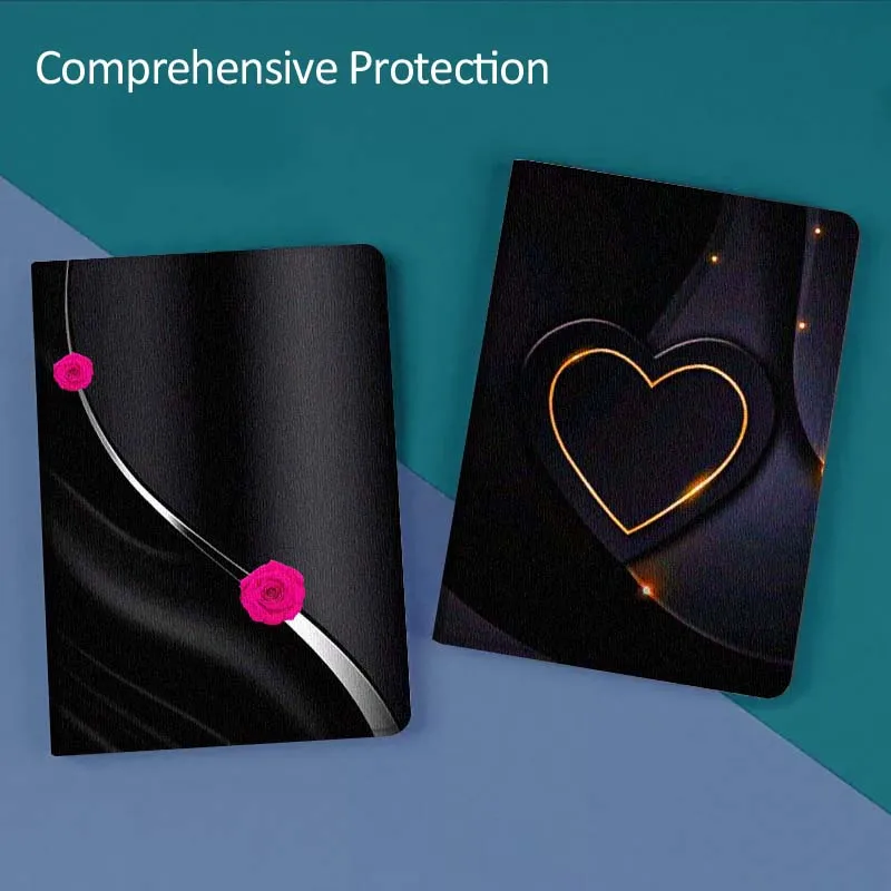 

Carbon Fiber Art Love Popular For Huawei MediaPad T5 T10s M6 M5Lite SE Honor Tab 5 6 7 V7 V8 X8a X9a Pro Soft Tablet Case Gift