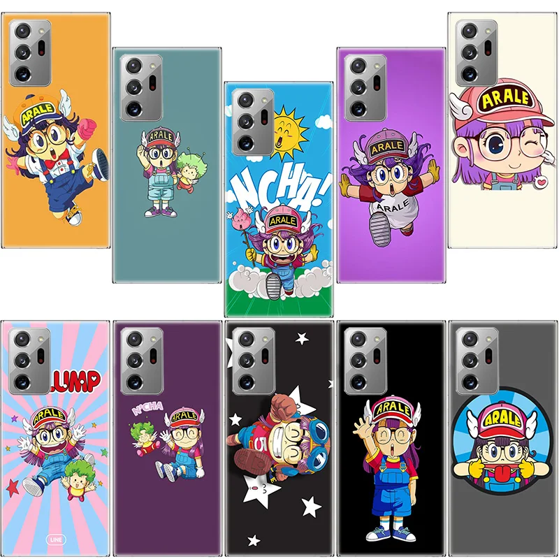 Dr.SLUMP ARALE CHAN Phone Case For Samsung Note 20 Ultra 10 Lite 9 8 M11 M12 M21 M30S M31 Galaxy M32 M51 M52 A9 A8 A7 A6 Plus A9