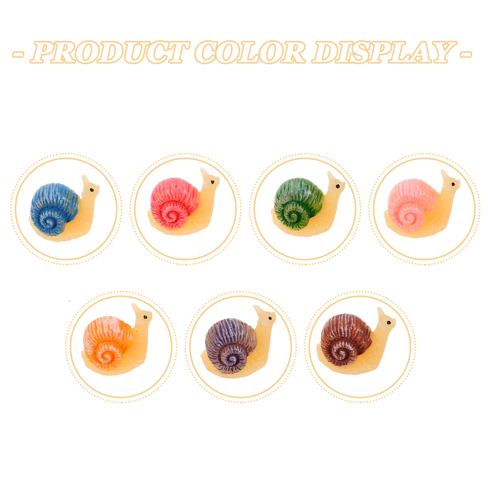 14 قطعة تماثيل الحلزون المصغرة واقعية تمثال حديقة الراتنج للمناظر الطبيعية الصغيرة بونساي تررم لتقوم بها بنفسك اكسسوارات الديكور