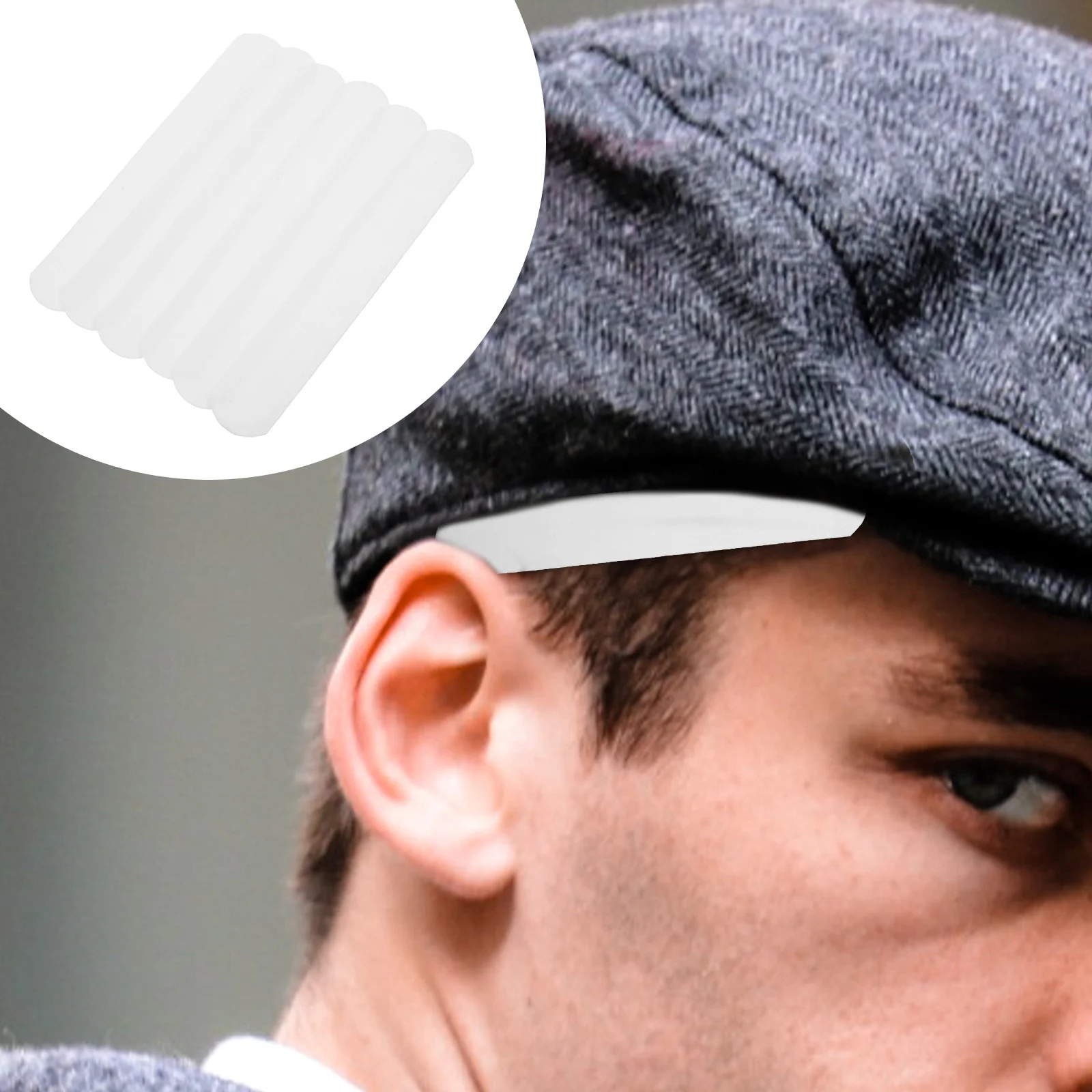 50 قطعة من بطانات العرق ذات القبعة القابلة للتنفس، وسادات لاصقة ماصة لحماية امتصاص العرق، مريحة وجافة