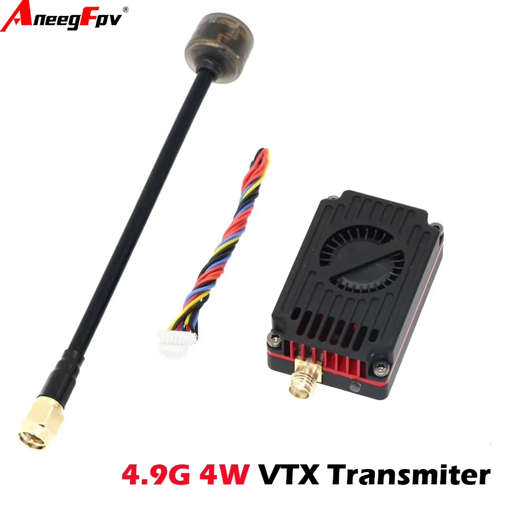 

RushFPV 4.9G 4W VTX Transmitter Module 48CH 4000W Built-in Heat Sink+Fan For Long Range Drone RC Model Parts FPV