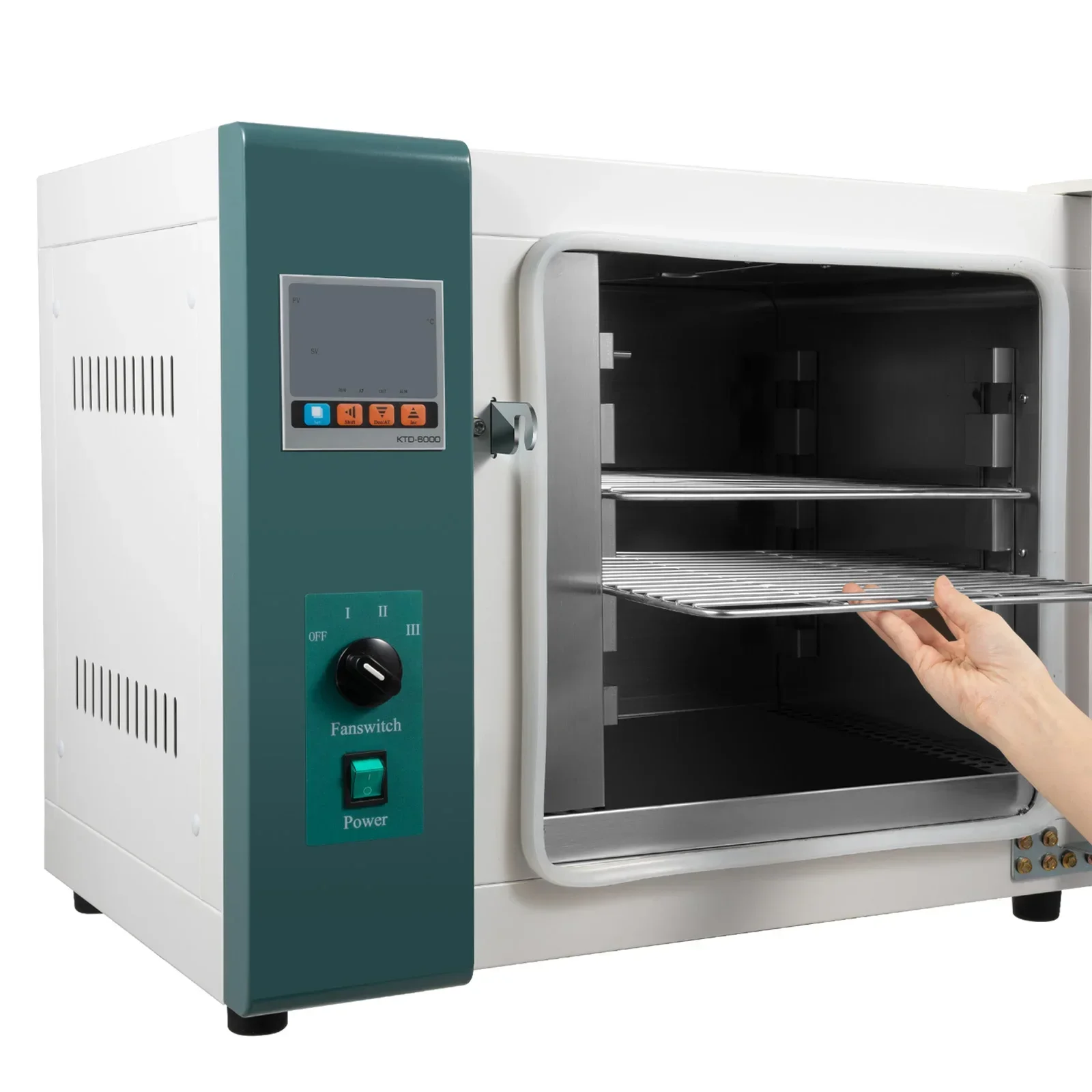 1000WLab Oven,Horizontal Electric Blast Drying Oven,Stainless Steel Thermostatic Electric Incubator Box,w/Temperature Controller