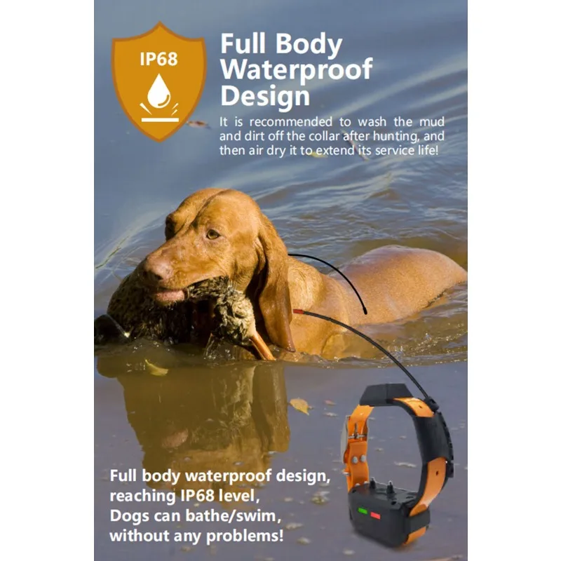 Waterproof GPS Shock Collar With Geofencing IP68 Dog Fence Alert And 10-Level Electroshock For Pet Supplies