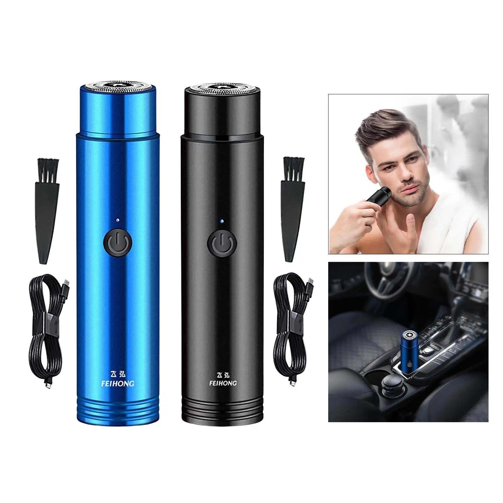 

Мини-электробритва портативная, для влажного и сухого бритья, моющаяся, для мужчин, легко чистится