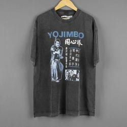 Yojimbo T-Shirt Japanese Samurai Movie Akira Kurosawa Toshiro Mifune Tatsuya Nakadai Sanjuro The Sword  Cotton Tee Shirt