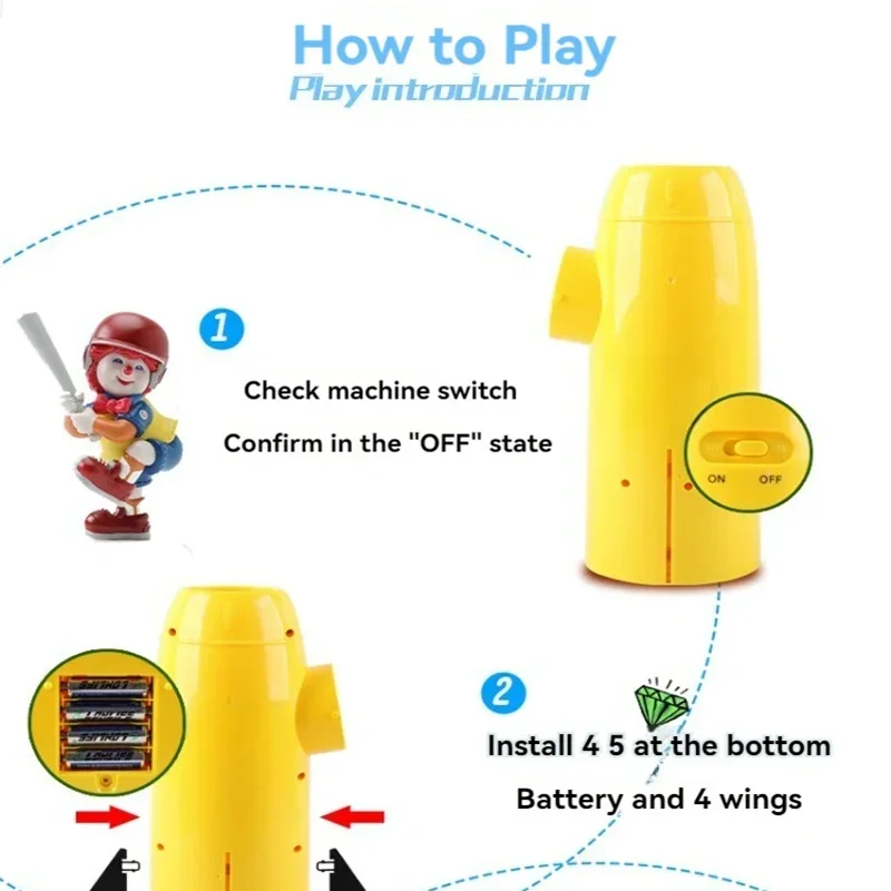 Baseball Automatic Elastic Ball Machine Baseball Boy Primary School Student Indoor Outdoor Sports Fitness Baseball