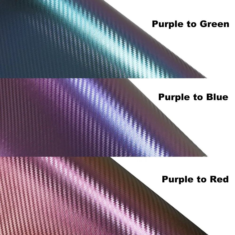 

Car Wrapping Vinyl Chameleon Carbon Fiber Vinyl Wrap Sticker Roll Film Bubble Free Auto Sticker Car Accessories Decoration