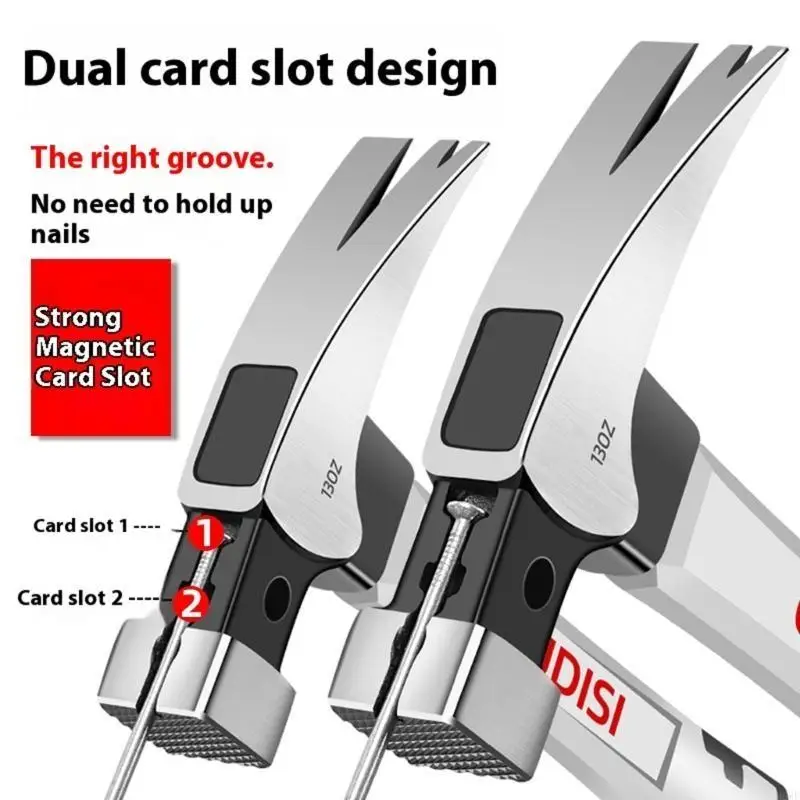 Sicurezza rinforzata Claw Hammer Rusts Resistente Costruzione in acciaio Sistema presa per unghie protetta per workshop Usa