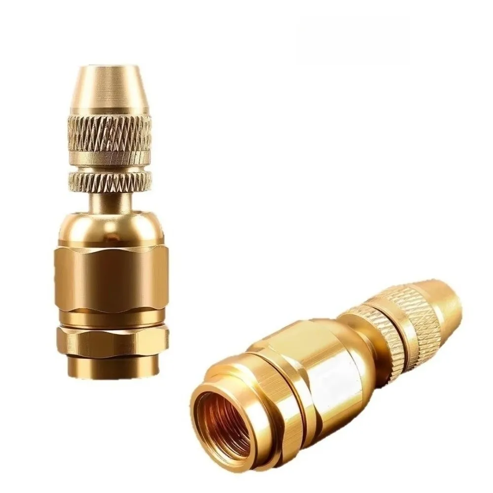 Brass Brass Spray Nozzle 360° Adjustable Corrosion Resistant Atomizing Tip Uniform Misting High Pressure Misting Spray Nozzle