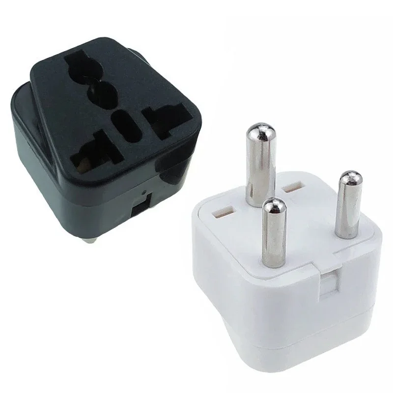 1/5/10PCS South Africa Plug 10A AC 250V Type M Big Round 3 Pins India Conversion Power Plug Adapter Travel Pakistan Convert