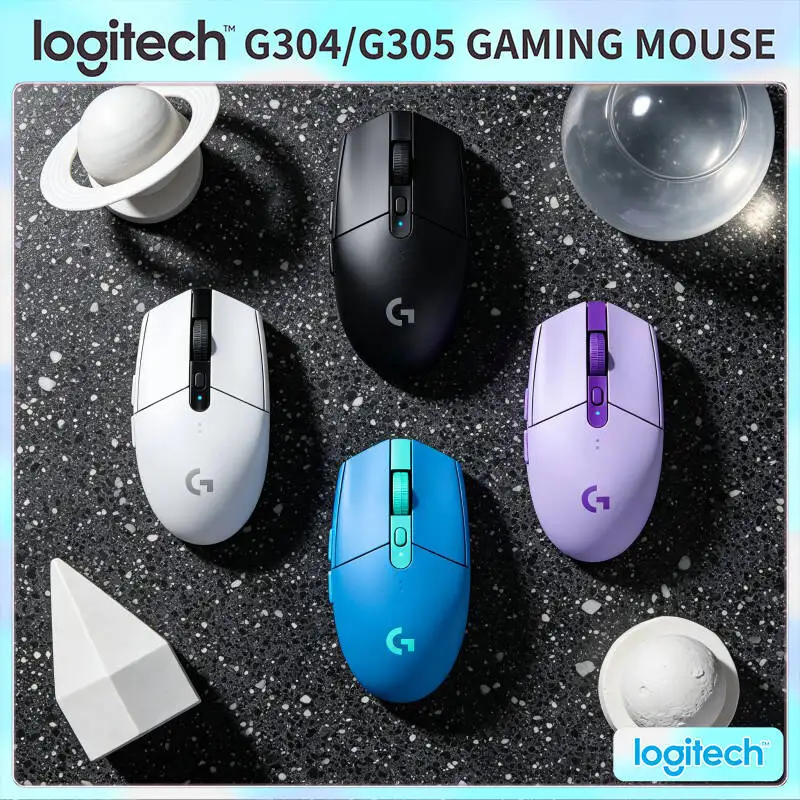 Logitech G304 Wireless Mouse LIGHTSPEED Tech 12000 DPI HERO Sensor 1ms Response 9-Month Battery Multi-Scene Gamers