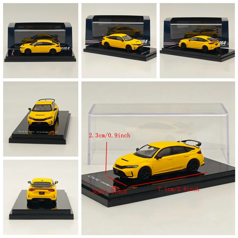 

Коллекционная модель автомобиля Hobby Japan 1/64 CIVIC TYPE R (FL5) HJ643063, литая под давлением, миниатюрная, игрушечная