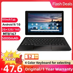 Newest 10.1 INCH RCT6 Tablet Android 10 MT8167 CPU 2GRAM+16GB/32GB ROM Dual Camera Quad Core Battery 5000mAh