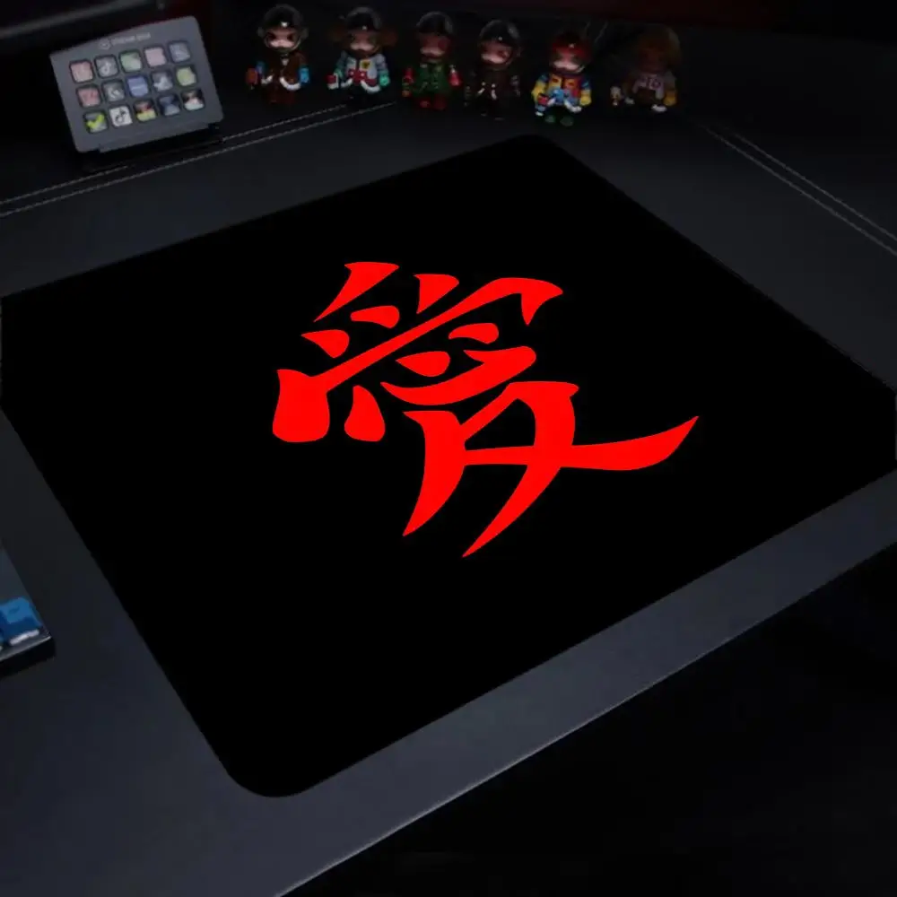 Cool Chinese Character Mousepad Control Premium Mouse Mat 400X450MM Speed Non-slip Mouse Pad Game Professional Rubber Desk Mats