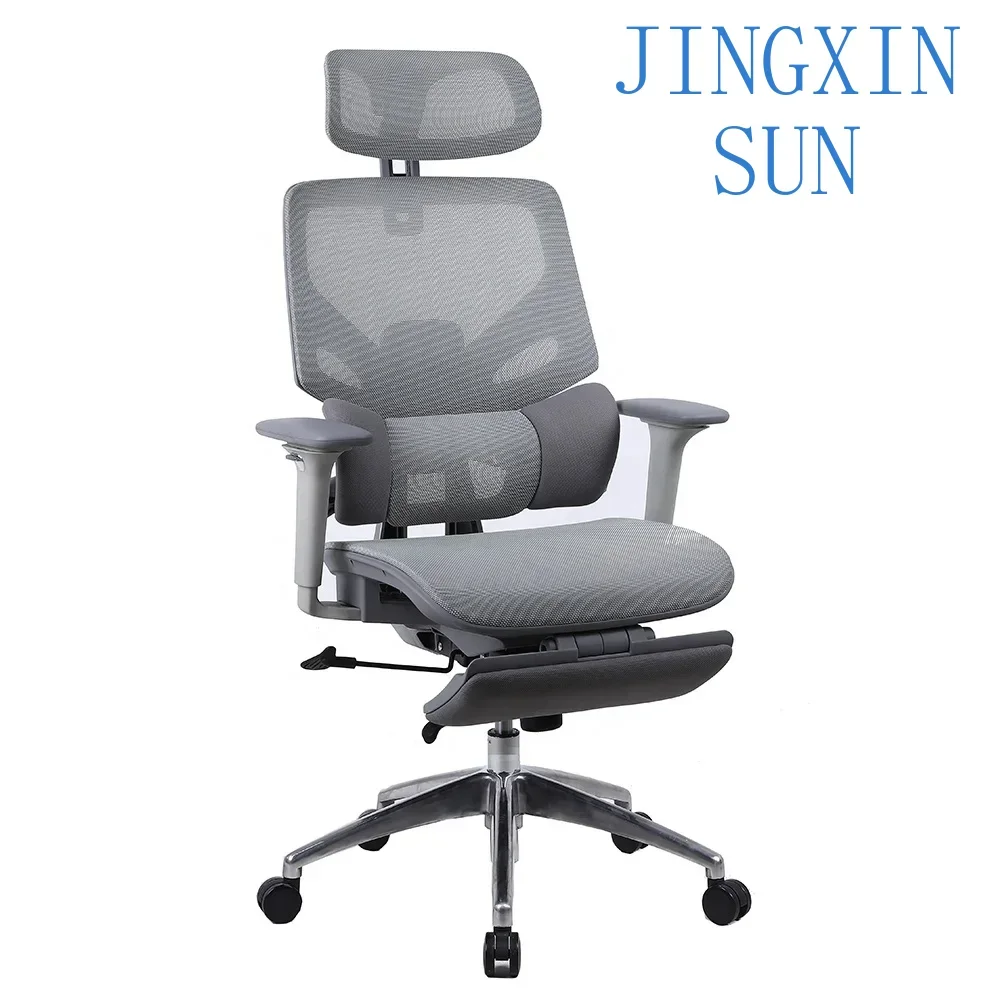 Mesh Swivel Office Chair High End Ergonomic Office Chair With Foot Rest For Office