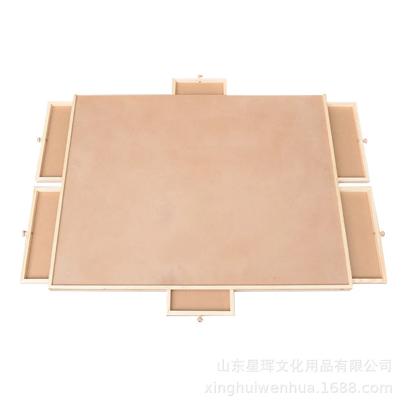 1500 Pieces Of 360 Degree Rotating Solid Wood Flat Panel Parent-child Interactive Game Table
