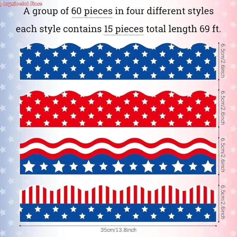 E8BA 4,59 фута длинной наклейка Дня независимости.