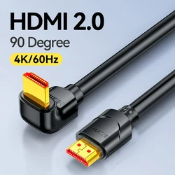 SAMZHE 90/270 Degree Angle HDMI Cable 4K/60Hz HDMI-Compatible 2.0 Cable Cable Video Audio HDMI Cable For RTX 3080 PS4 Xbox
