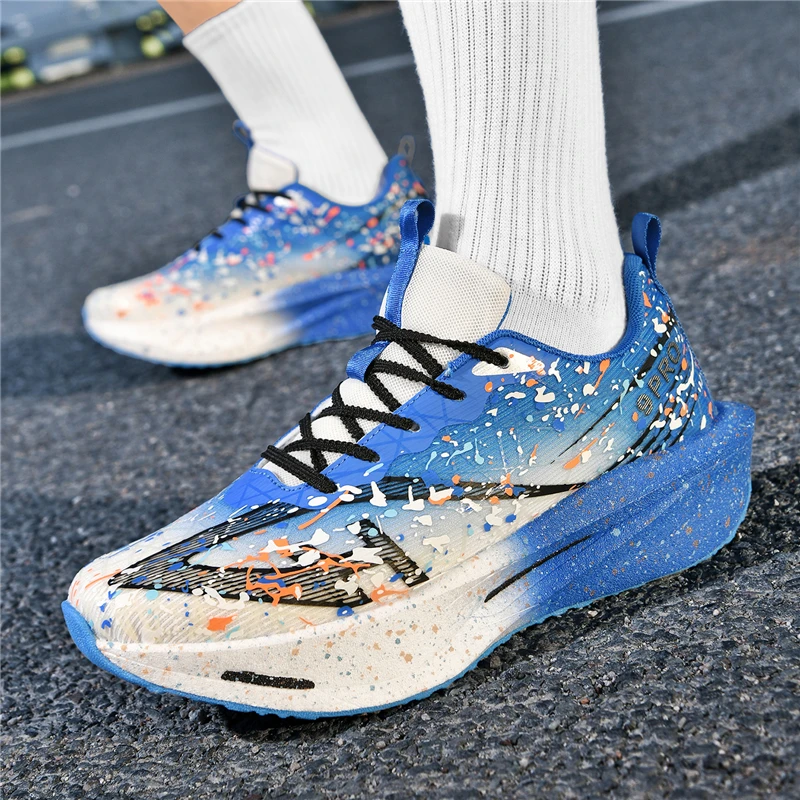 

2025 Men's Autumn Shoes Bestseller - Breathable Mesh Running Shoes, Carbon Plate Speed Training, Cushioned Anti-Slip Hiking, One