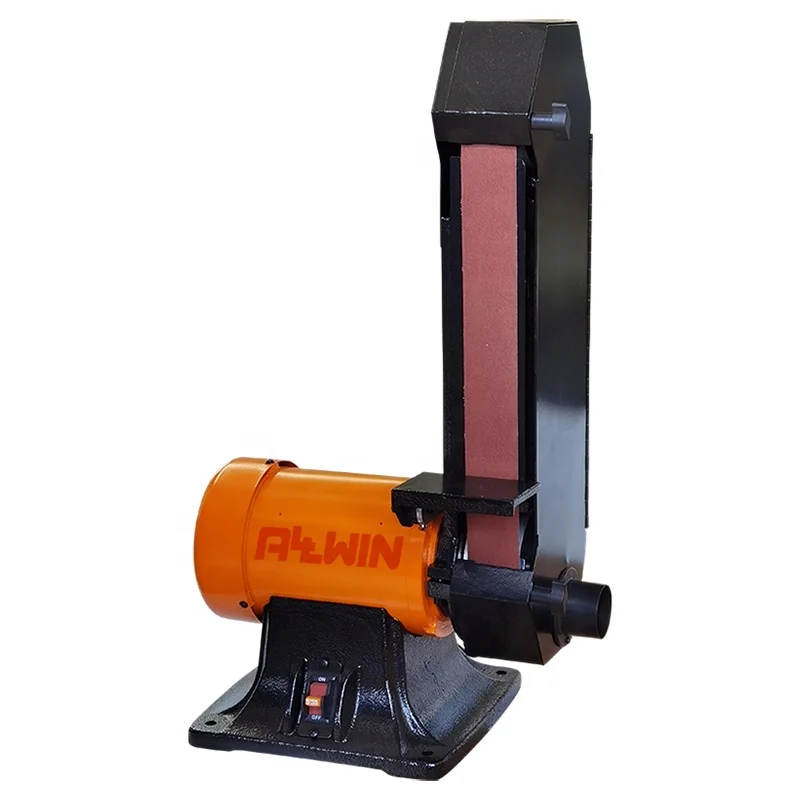 

220V Woddworking Adjustable Bench Single Belt Grinder Top Sander Grinding Polishing Tool with Front-mounted Switch 250/550W