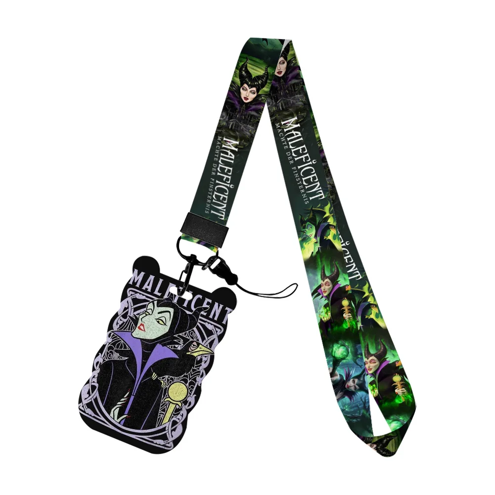 Una collezione di cordini dei cattivi Disney Porta badge identificativo Portachiavi Portachiavi Portachiavi con corda da appendere Accessori per regali di amici