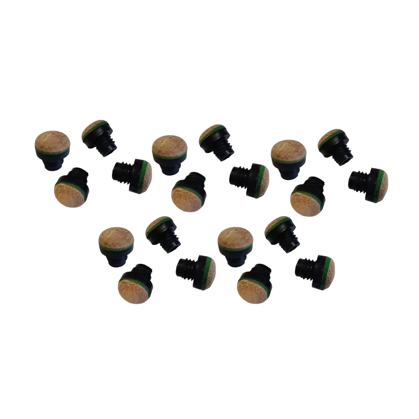 

Billiard Accessories Multi-color Screw on Cue Tips 20 Pack for Indoor Pool Players Cue Repair