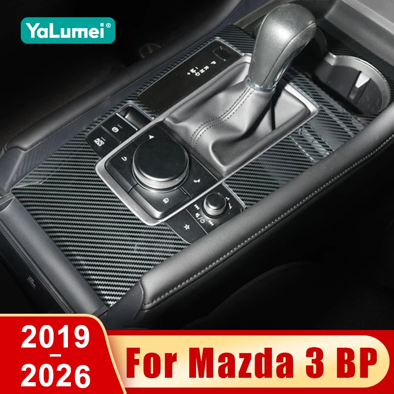 Für Mazda 3 BP 2019 - 2021 2022 2023 2024 2025 2026 Axela Auto Mittelkonsole Schalthebel-Abdeckung Getränkehalter-Rahmen Zubehör