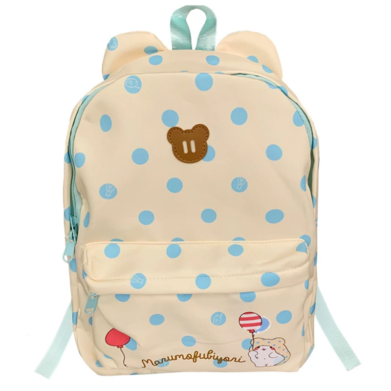 حقيبة ظهر Marumofubiyori Bear للنساء والفتيات Kawaii حقائب لطيفة على شكل رسوم متحركة أنيمي حقيبة ظهر مدرسية حقيبة ظهر مدرسية